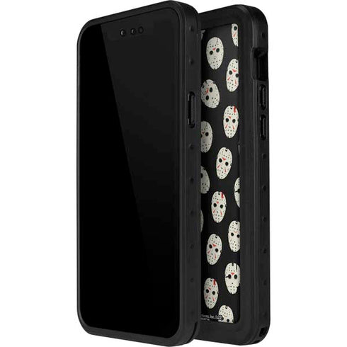Warner Bros Friday the 13th Jason Voorhees Pattern iPhone 15 Plus Waterproof Case